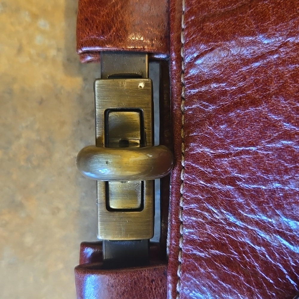 EUC Giudi Brown Leather Purse Made in Italy - Picture 8 of 10